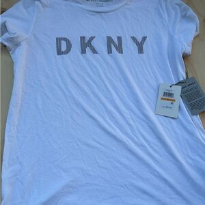 DKNY White Short Sleeve Tee